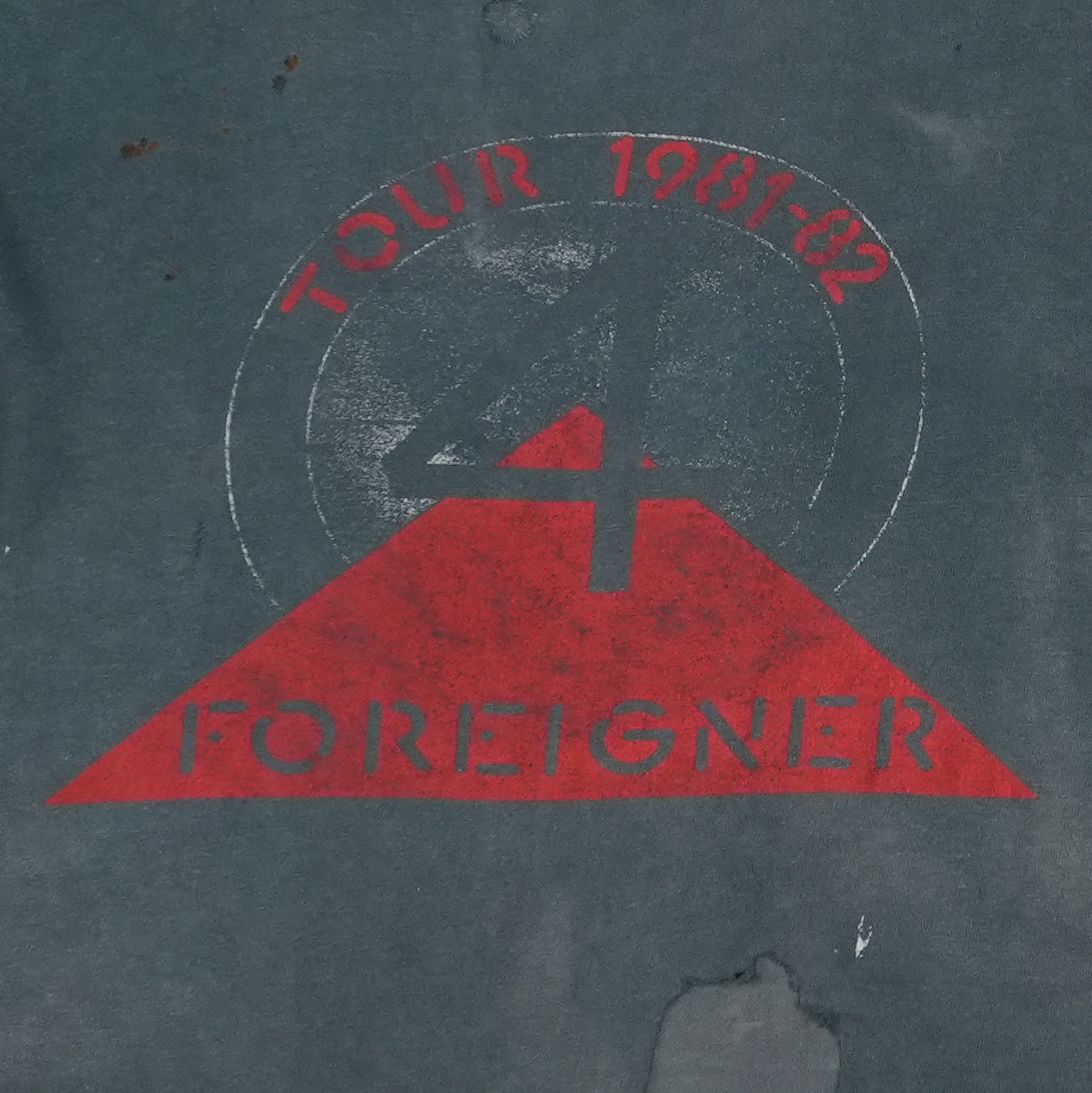 1981 Foreigner 4 Tour Shirt Detail 2