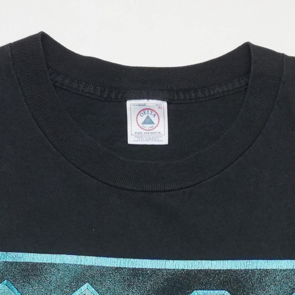 1996 AC/DC Back in Black Shirt Front Detail 2