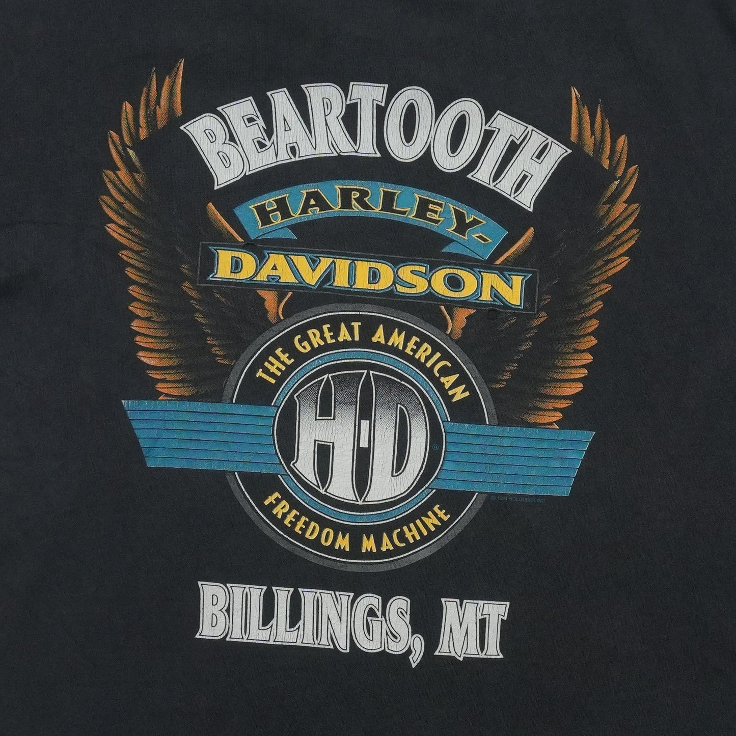 1994 Harley Davidson Loud Pipes Save Lives ShirtBack Graphic