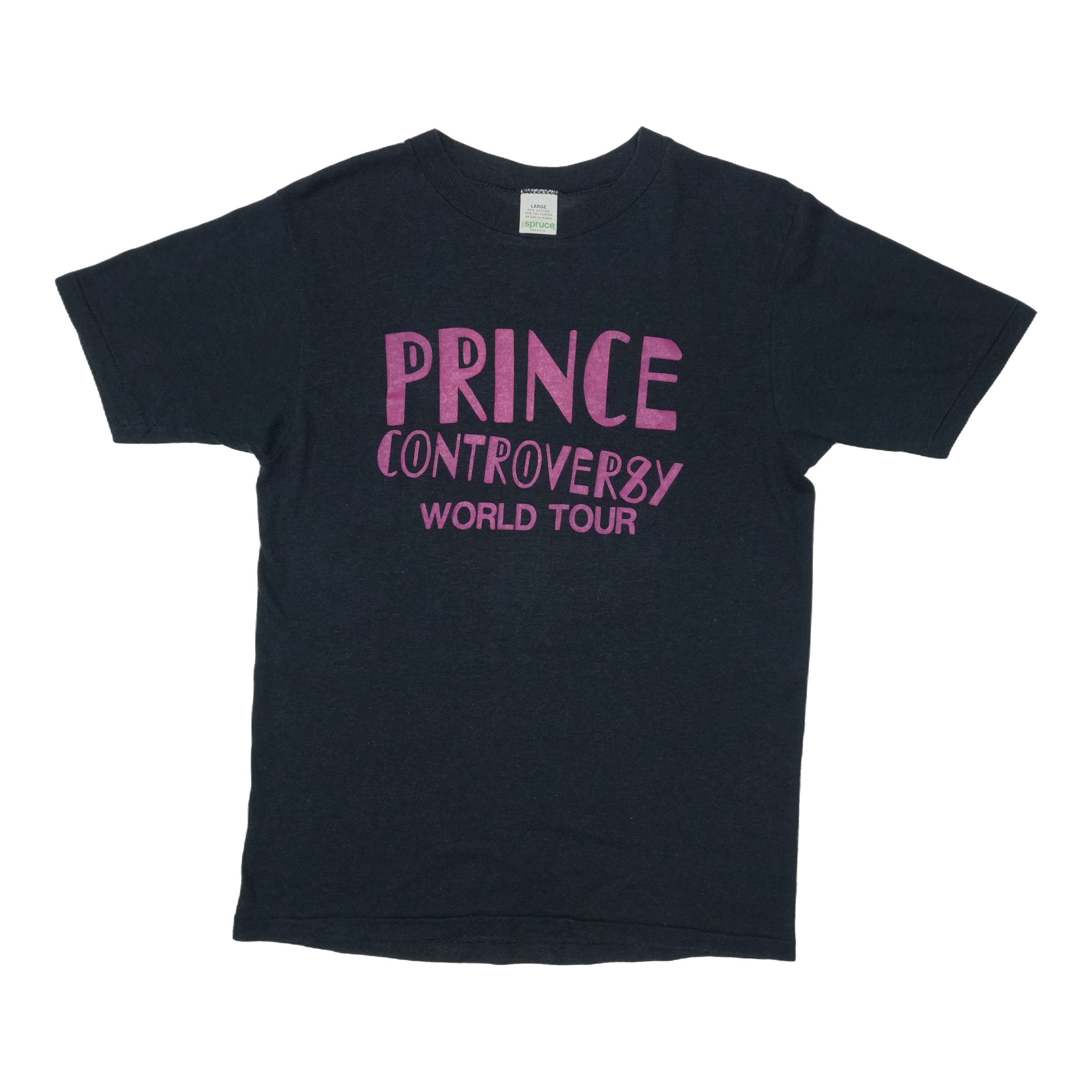 1981 Prince Controversy World Tour Shirt Front