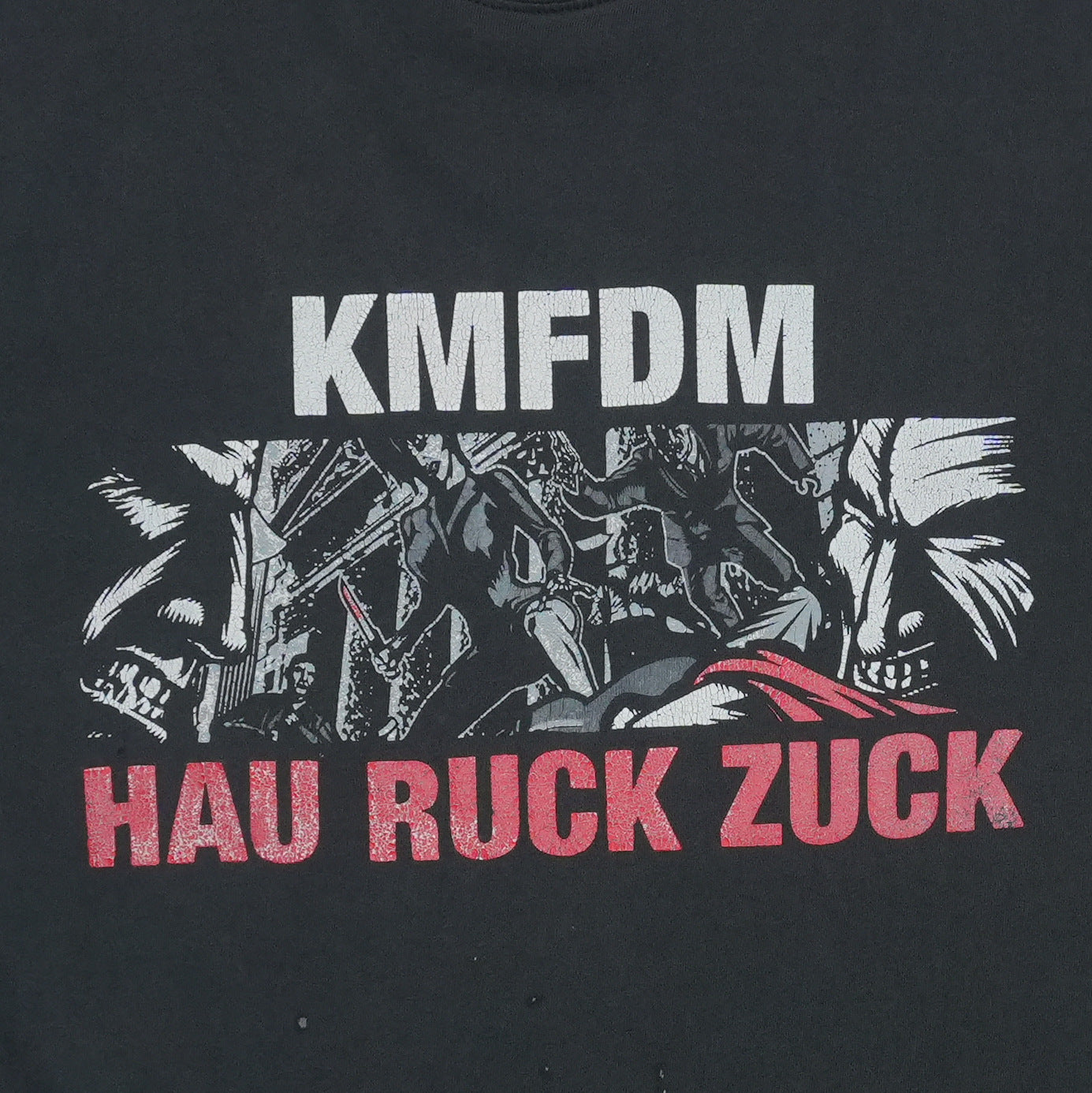 2006 KMFDM Hau Ruck Zuck USSA Tour Shirt Front Graphic