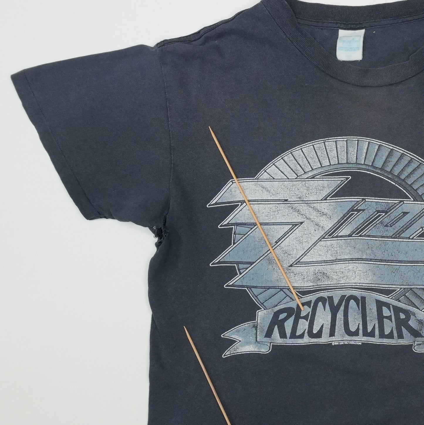 1990 ZZ Top Recycler Shirt Detail 4