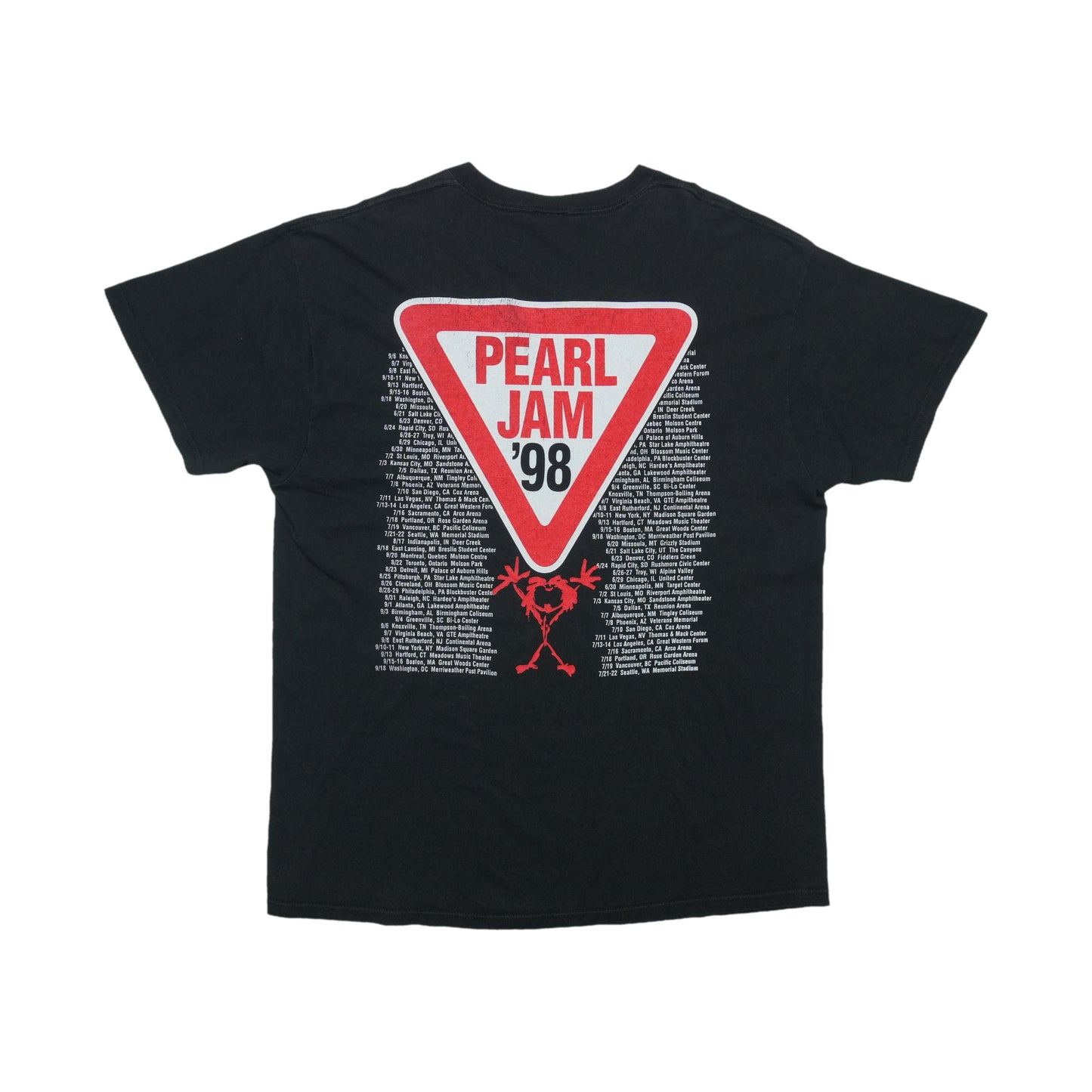 1998 Pearl Jam Yield Tour Shirt Back