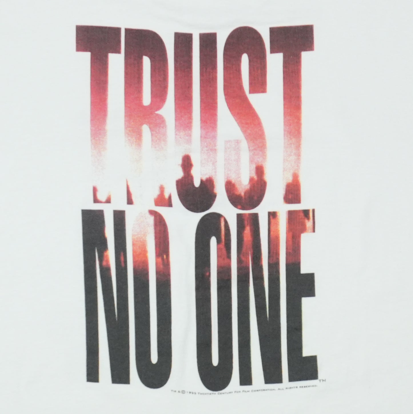 1998 The X-Files Trust No One Shirt Detail 5