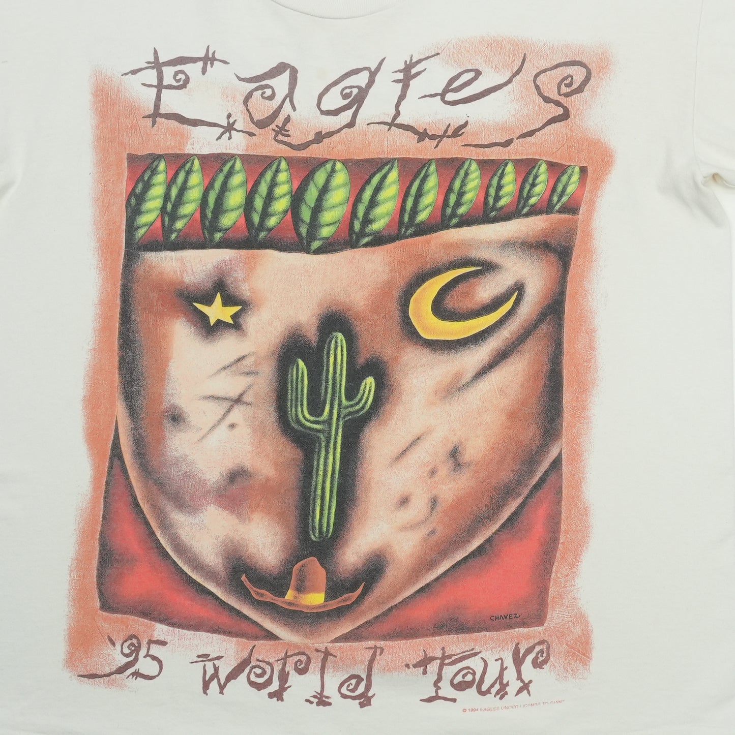 1995 Eagles World Tour Shirt Detail 2