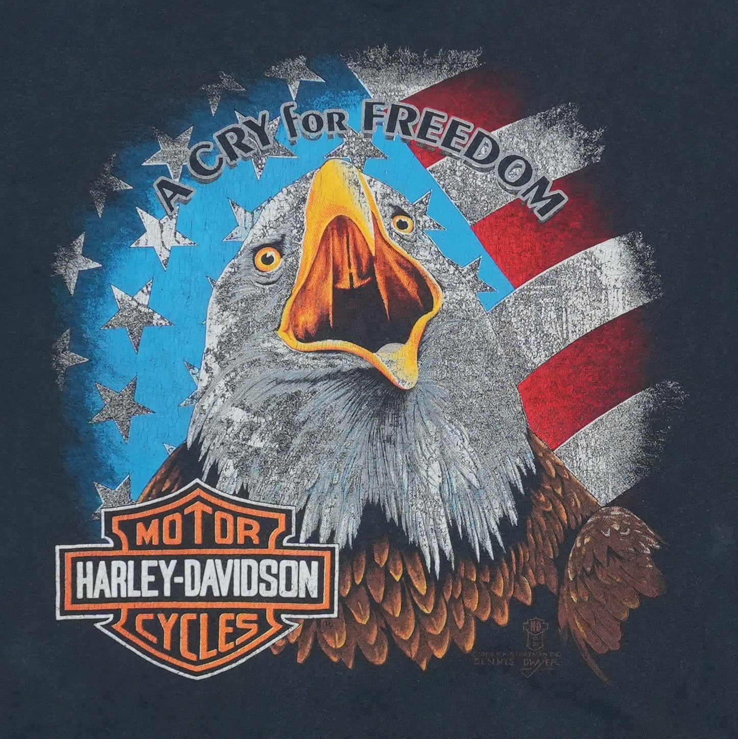 1988 Harley Davidson Cry For Freedom Shirt