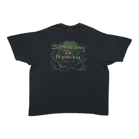 1997 Led Zeppelin Stairway To Heaven All Over Print Shirt Back