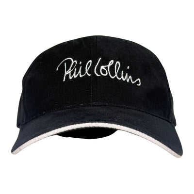 1990s Phil Collins White Trim Script Hat
