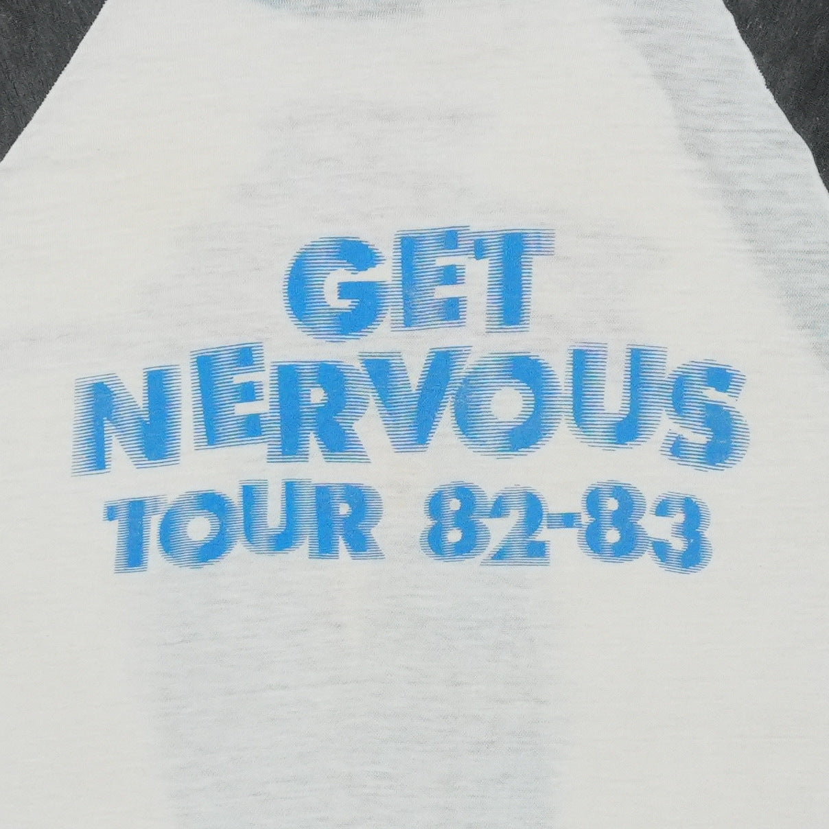 1982 Pat Benatar Get Nervous Tour Raglan Shirt Detail 6