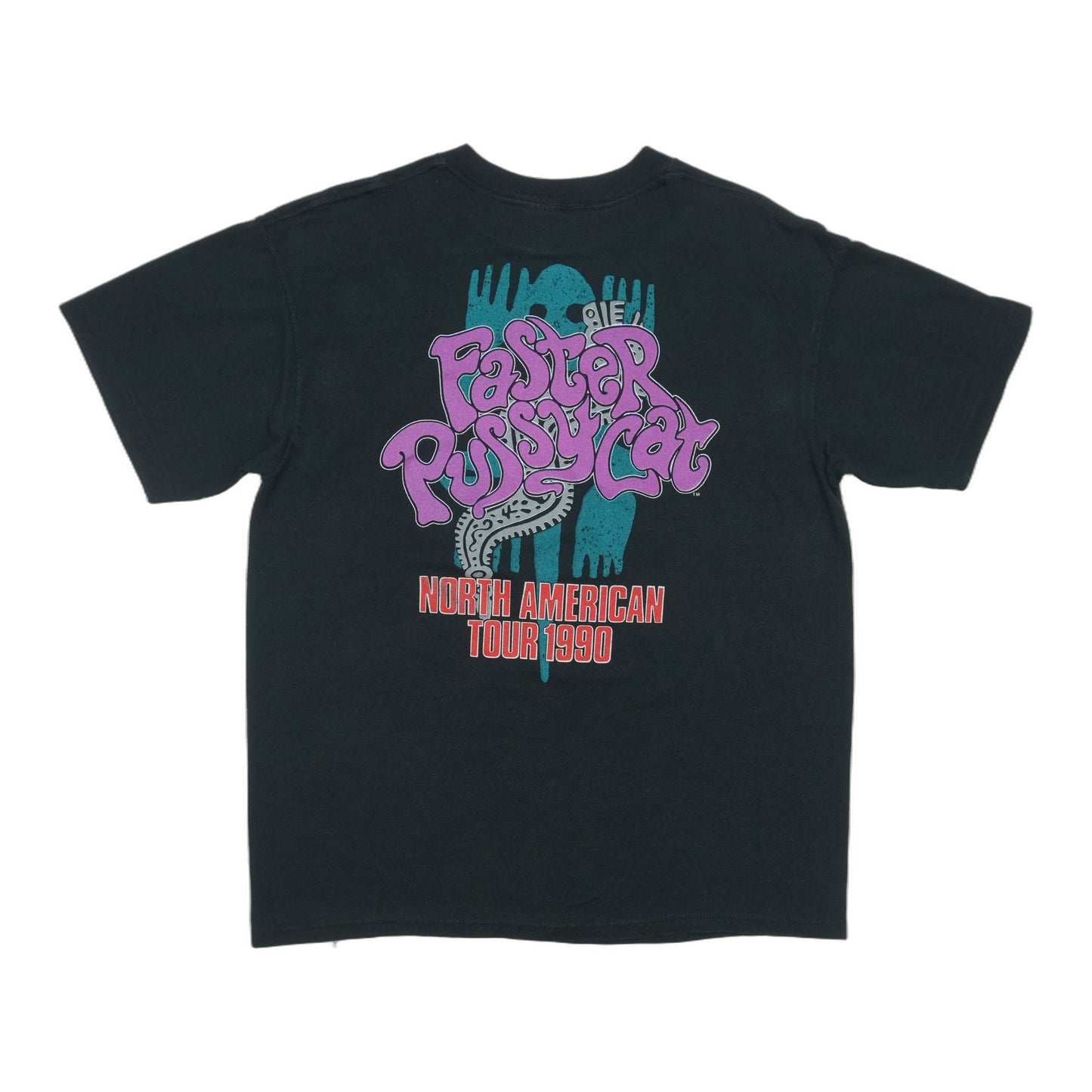 1990 Faster Pussycat Tour Shirt Back