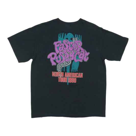 1990 Faster Pussycat Tour Shirt Back