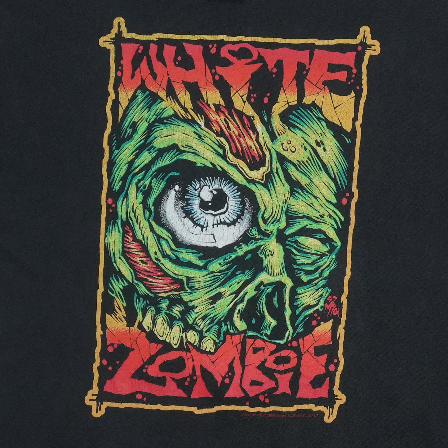 1997 White Zombie Shirt Front Graphic