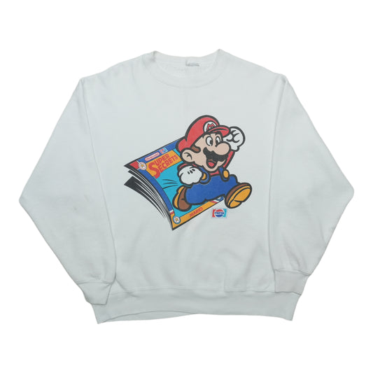 1990s Super Mario Super Secret Pepsi Sweatshirt Front