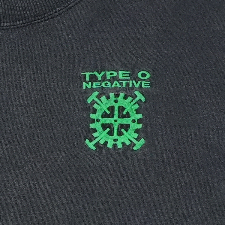 2000s Type O Negative Black No. 1 Long Sleeve Shirt Front Graphic
