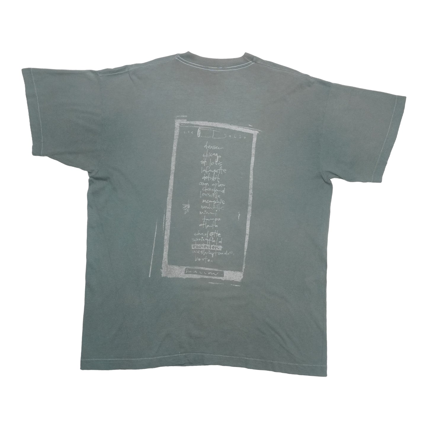 1994 Pearl Jam Freak Tour Shirt Back