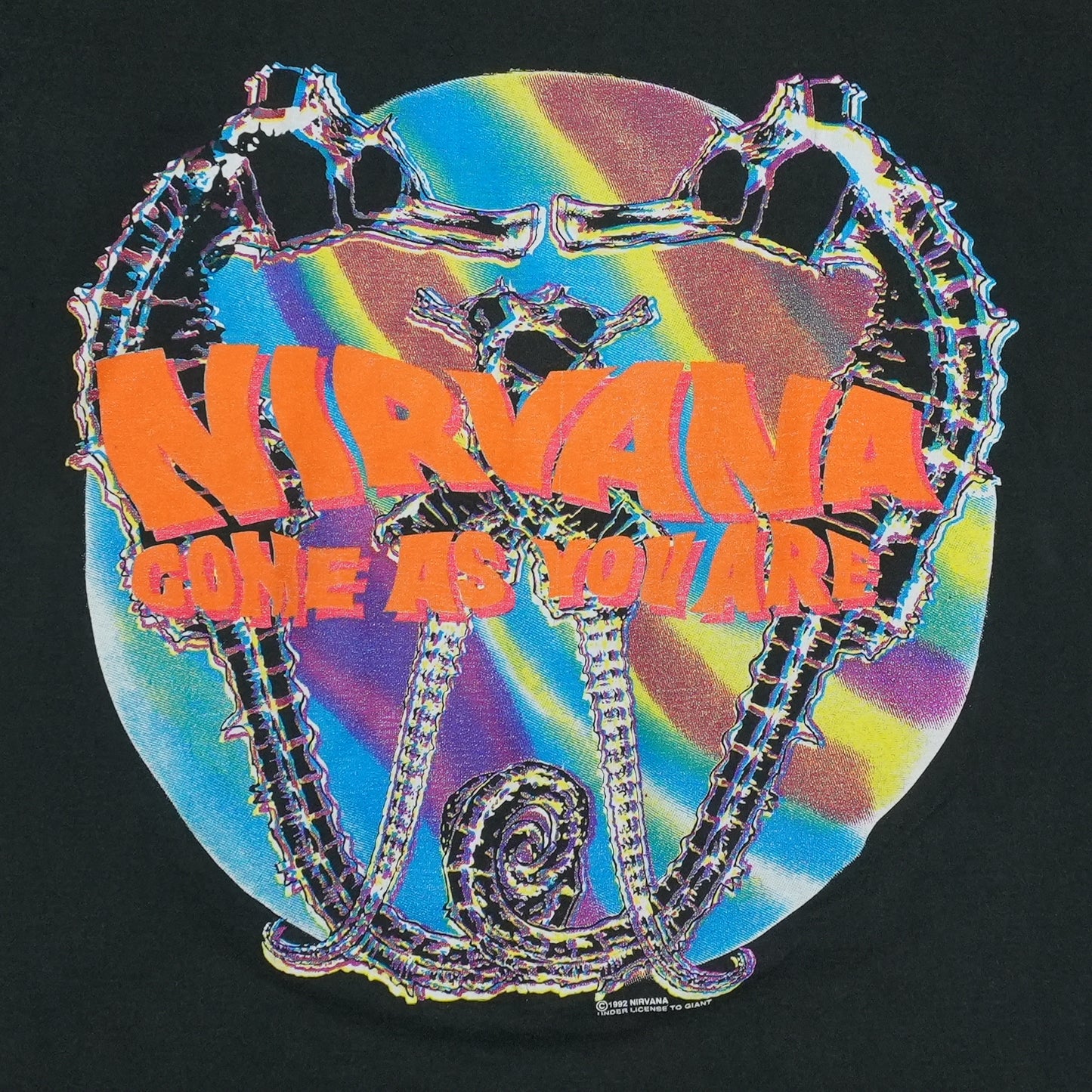1992 Nirvana Come As You Are Shirt Detail 2
