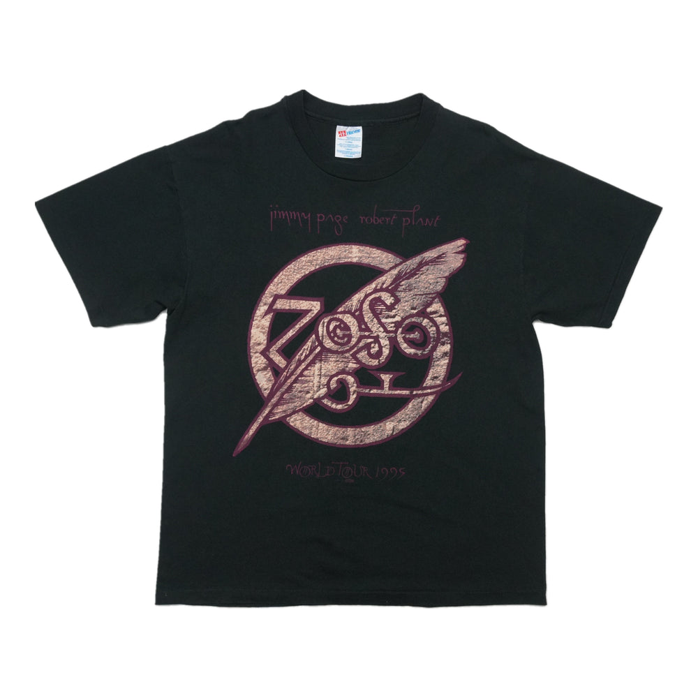 1997 Jimmy Page Robert Plant Tour Shirt Front