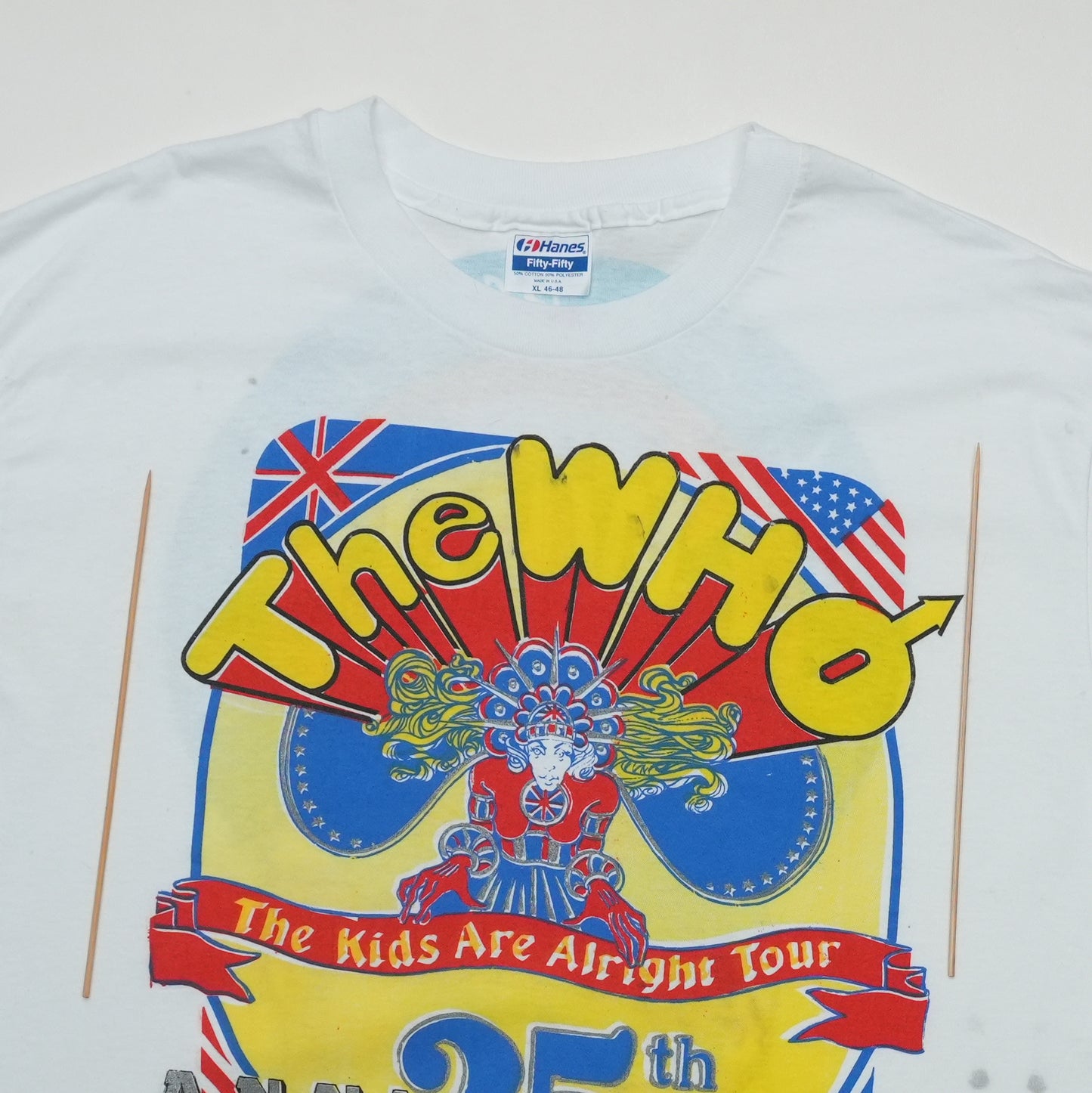 1989 The Who The Kids Are Alright Tour Shirt Front Detail 4