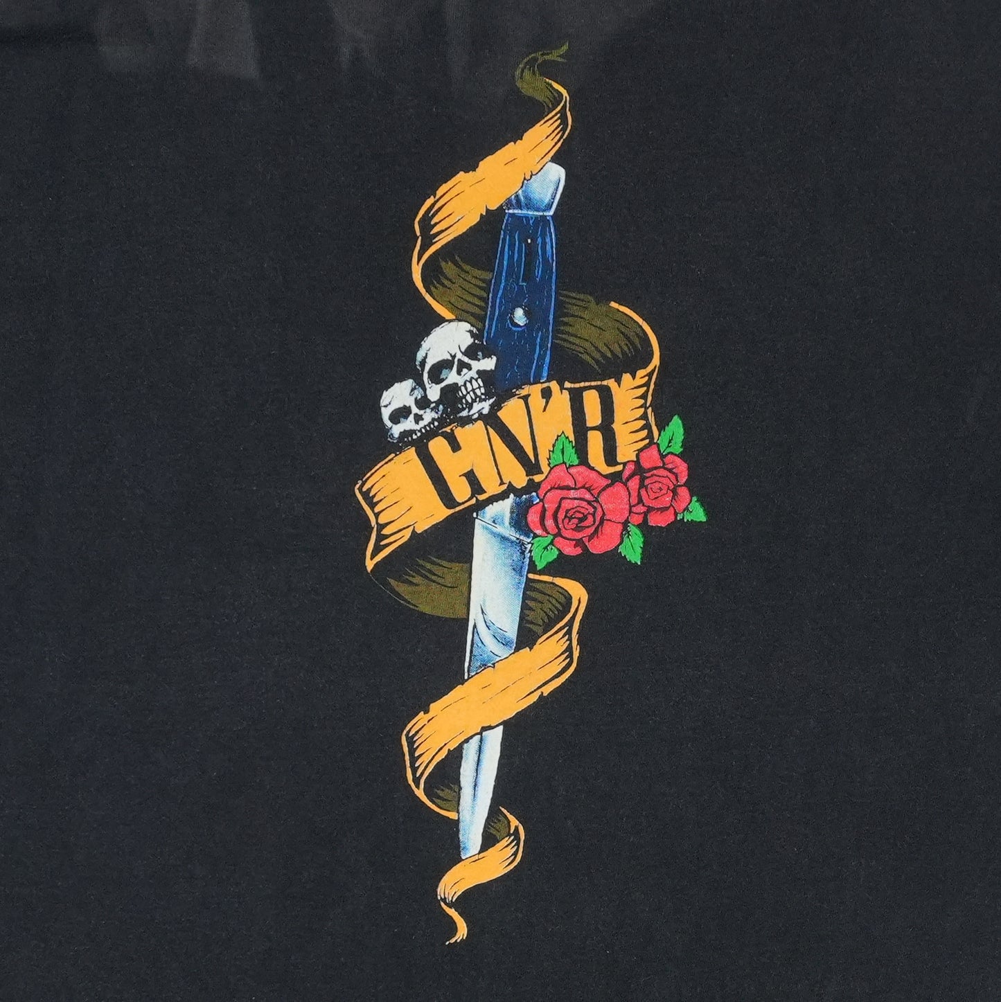 1990 Guns N Roses Skull Shirt Detail 6