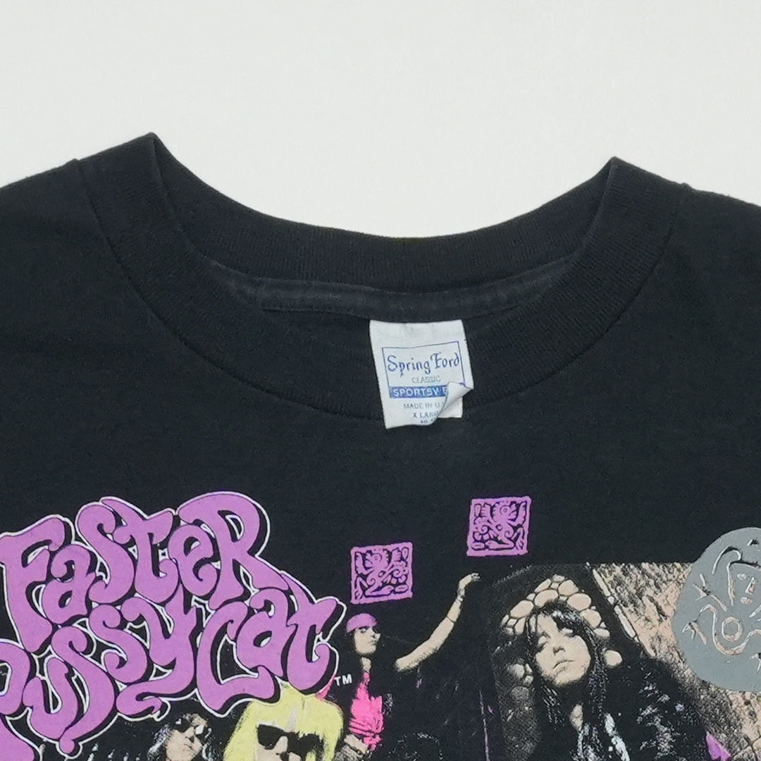 1990 Faster Pussycat Tour Shirt Tag