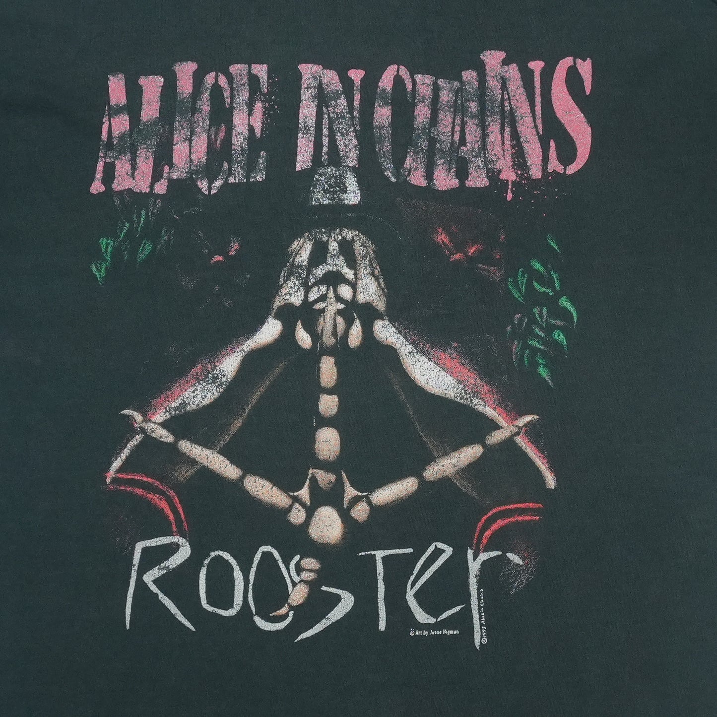 1993 Alice In Chains Rooster Shirt Detail 2