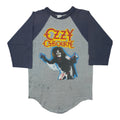 1981 Ozzy Osbourne Diary Of A Madman Raglan Shirt Front
