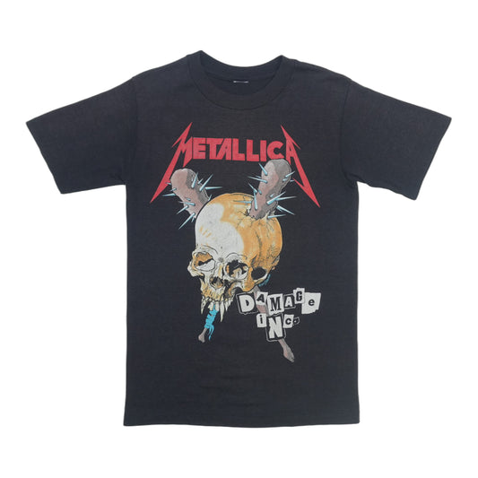 1986 Metallica Damage Inc Tour Shirt Front