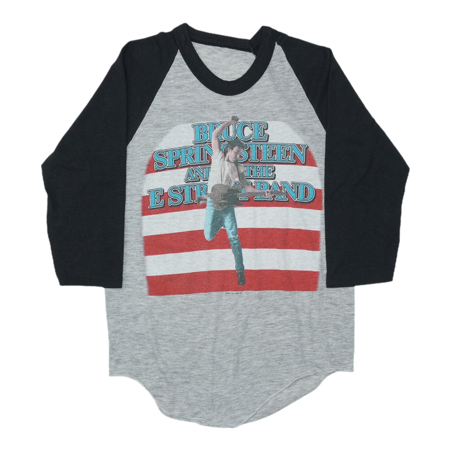1984 Bruce Springsteen Born In The USA Raglan Shirt Front
