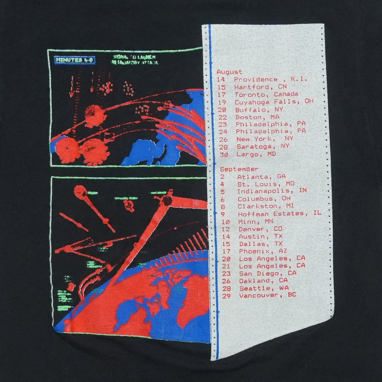 1987 Roger Waters Radio KAOS Tour Shirt