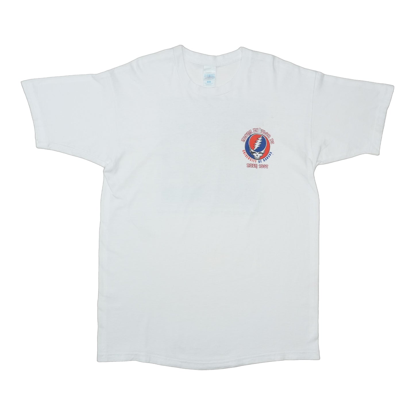 1997 Alpha Epsilon Pi University Of Kansas Grateful Dead Rush Shirt Front