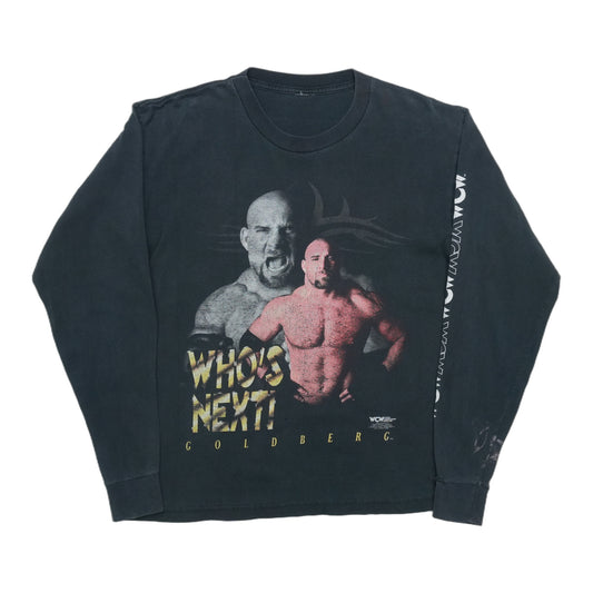 1998 Goldberg Who's Next WCW Long Sleeve Shirt Front