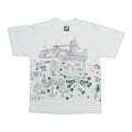 1990s Welcome To Kansas City Cartoon Landmarks Shirt Front