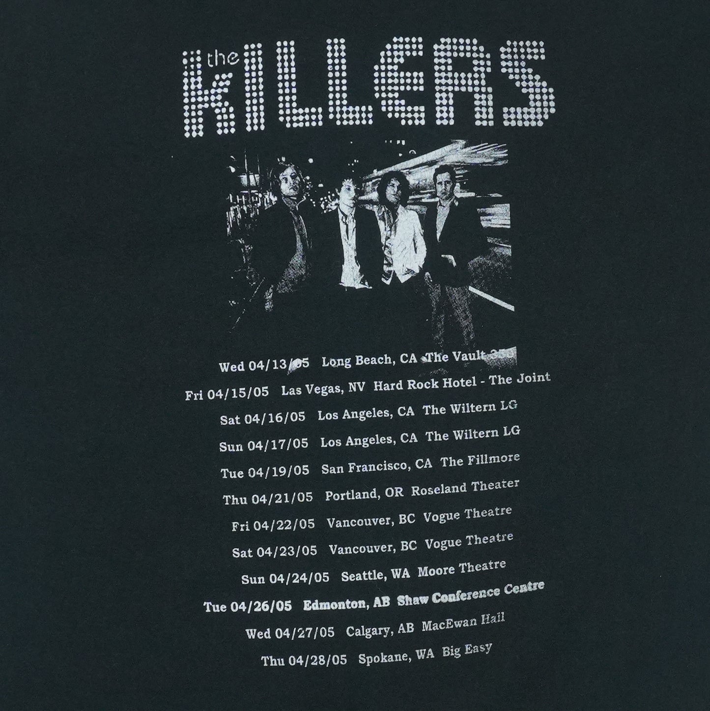 2005 The Killers Hot Fuss Tour Shirt Detail 4