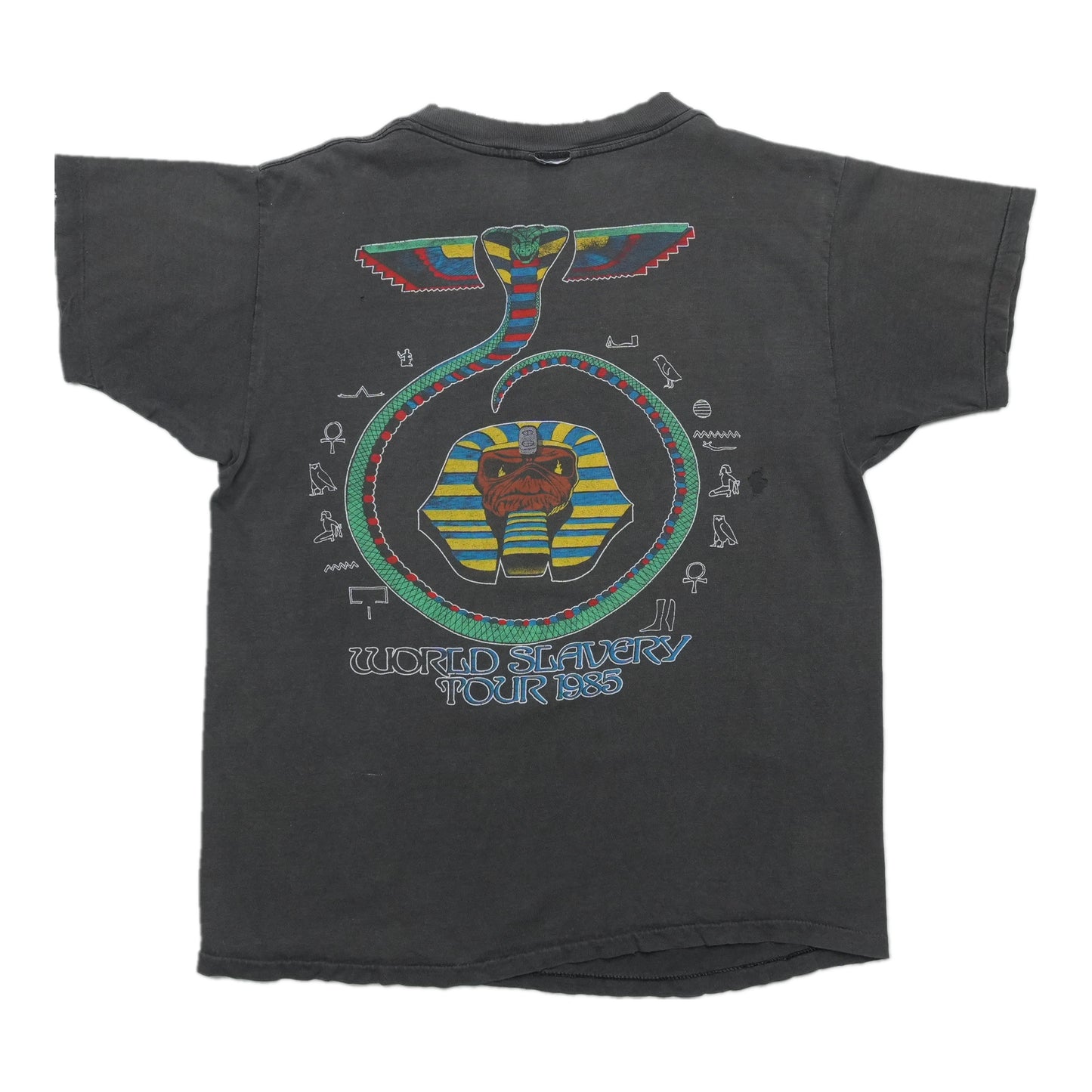 1984 Iron Maiden World Slavery Tour Shirt Back