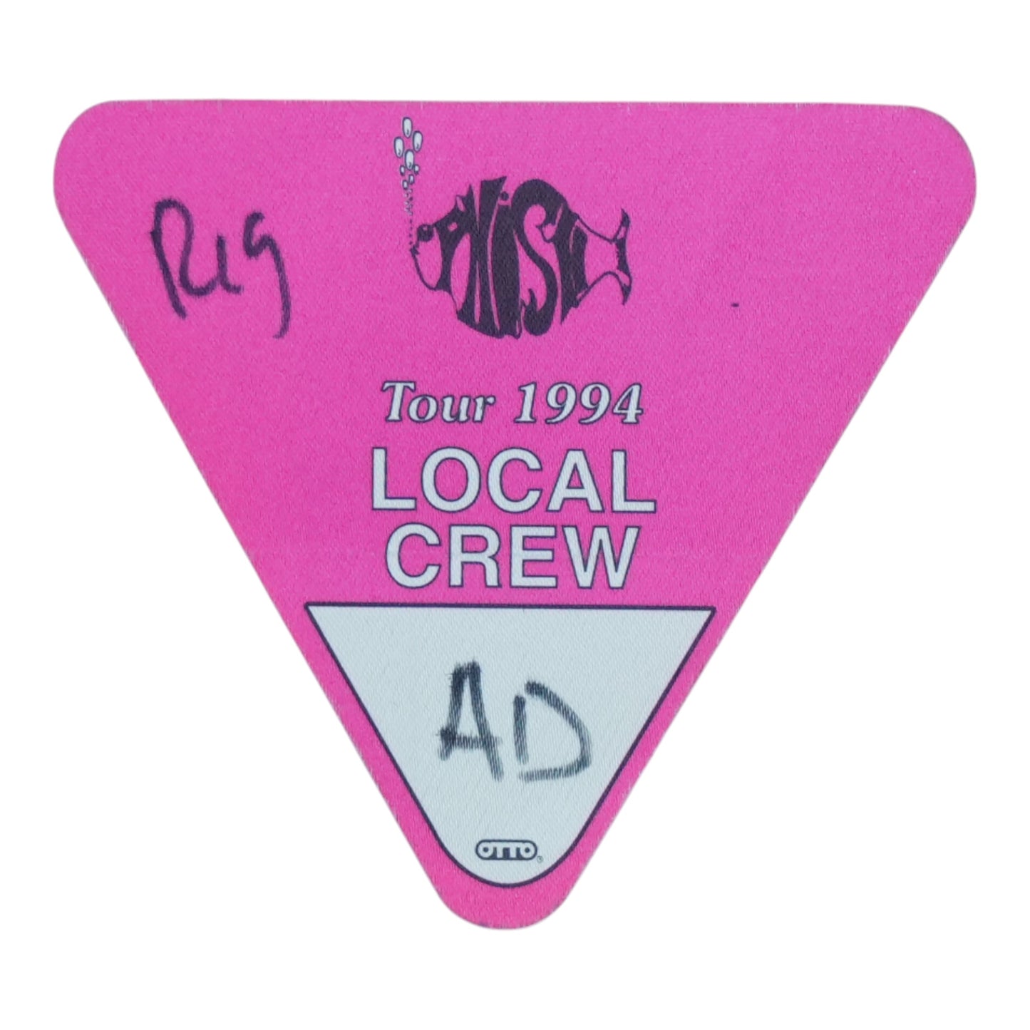 1994 Phish Tour 1994 Local Crew Backstage Pass - front