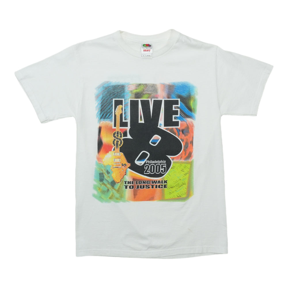 2005 Live 8 Philadelphia Tour Shirt Front