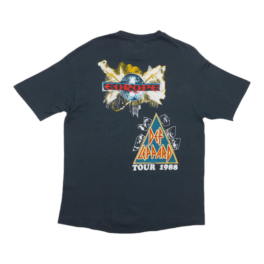 1988 Def Leppard Hysteria Tour Shirt Back