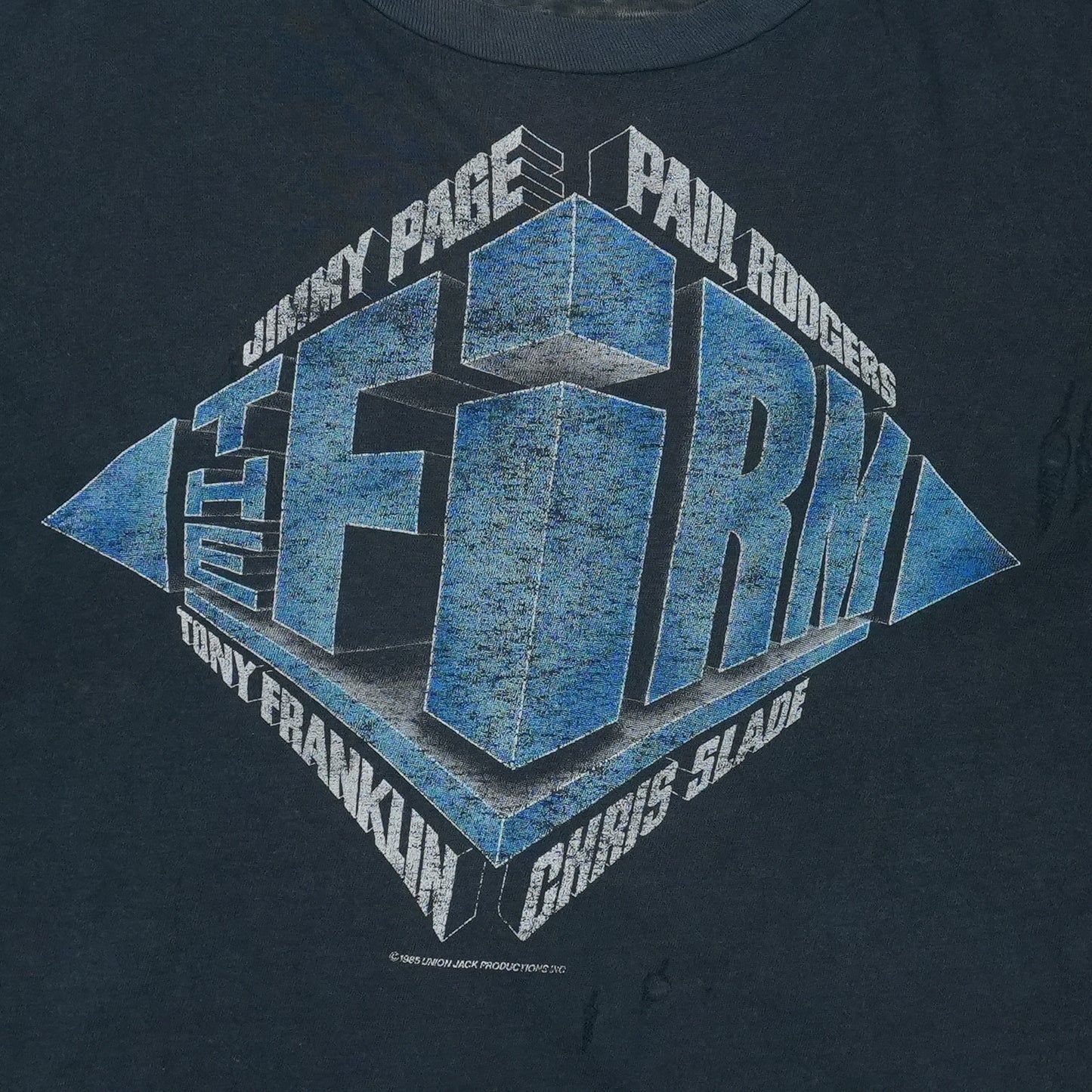 1985 The Firm USA Tour Shirt Detail 2