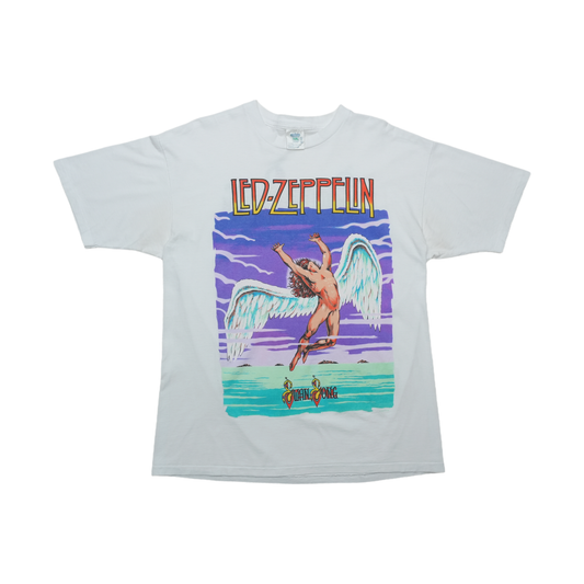 1990 Led Zeppelin Swan Song Angel Shirt Front
