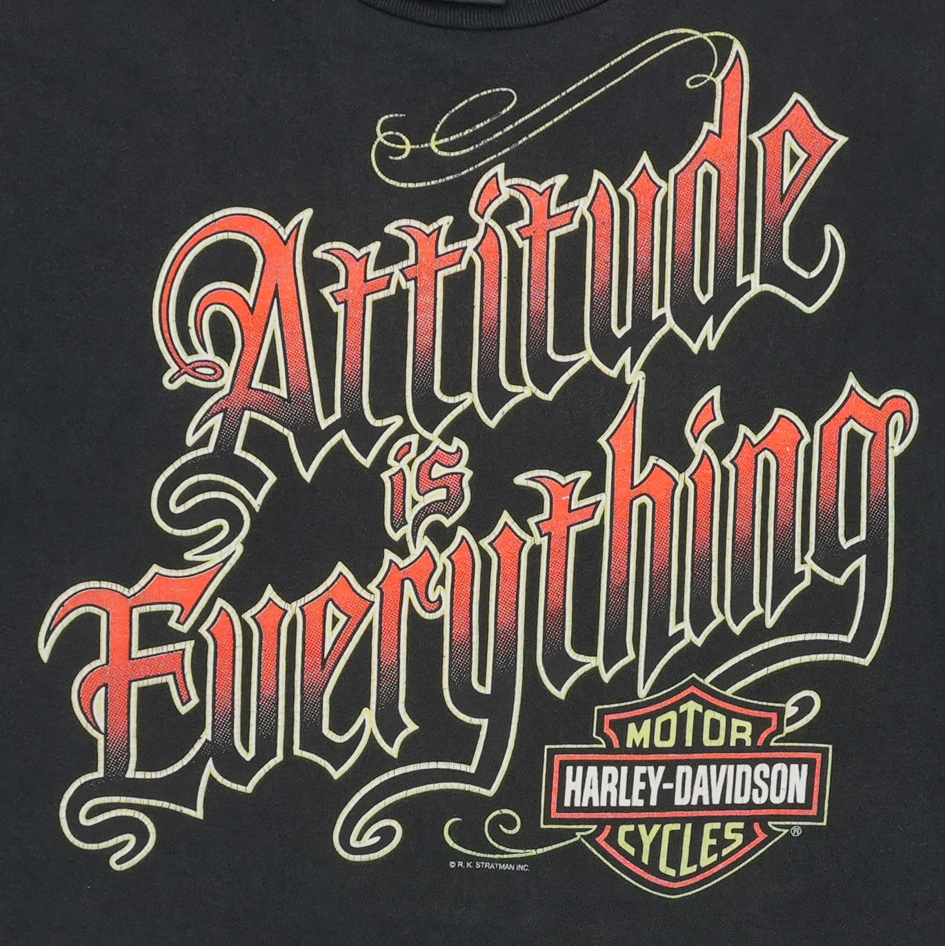1990s Harley Davidson Attitude is Everything Shirt