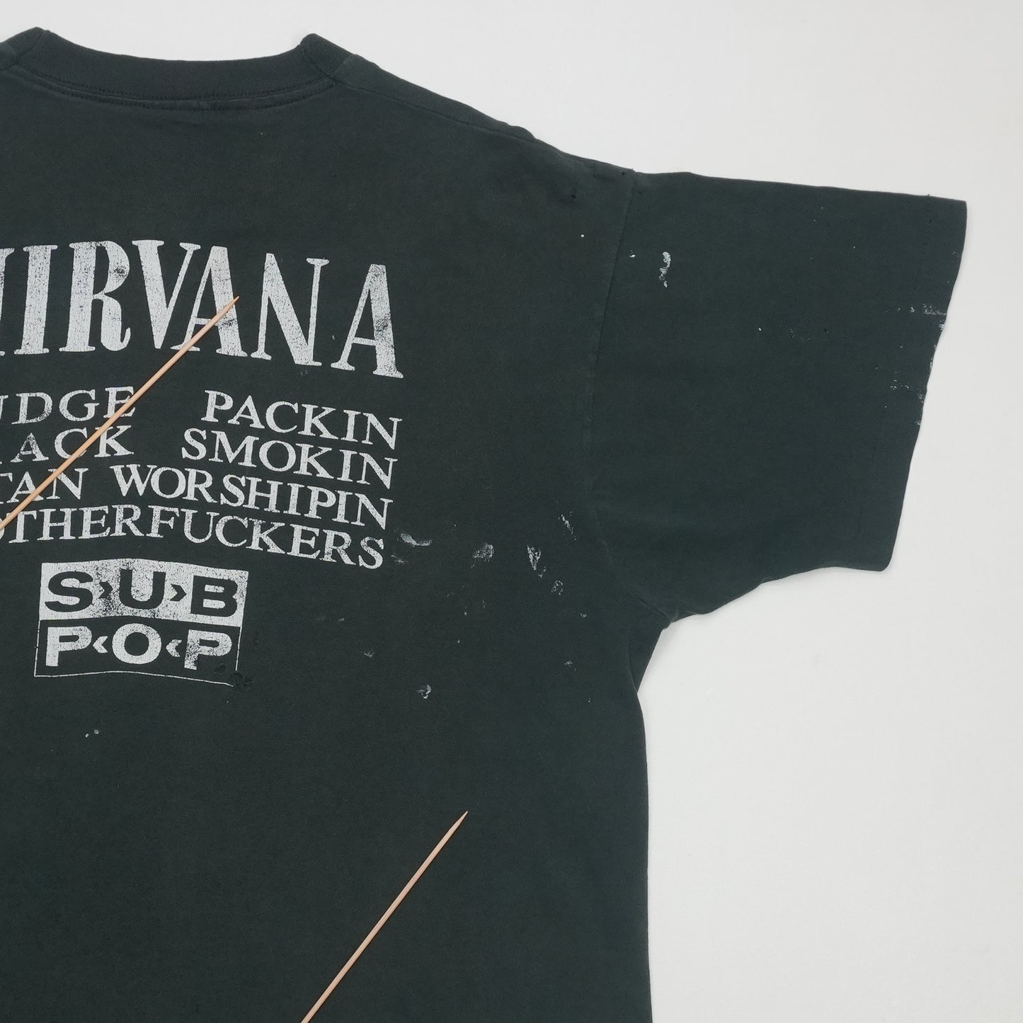 1990s Nirvana Vestibule Sub Pop Shirt Detail 8