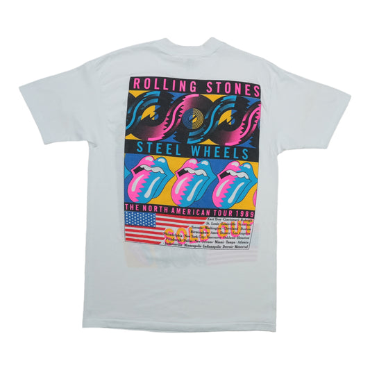 1989 Rolling Stones Steel Wheels North American Tour Shirt Back
