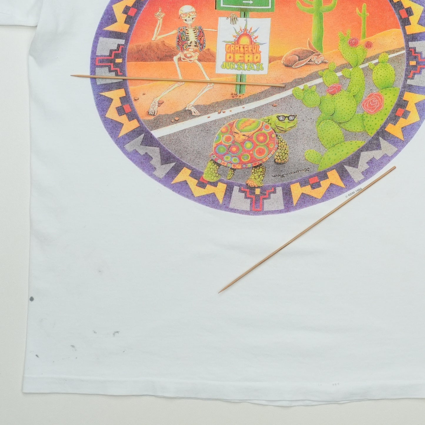 1994 Grateful Dead Las Vegas Concert Shirt Front Detail 1