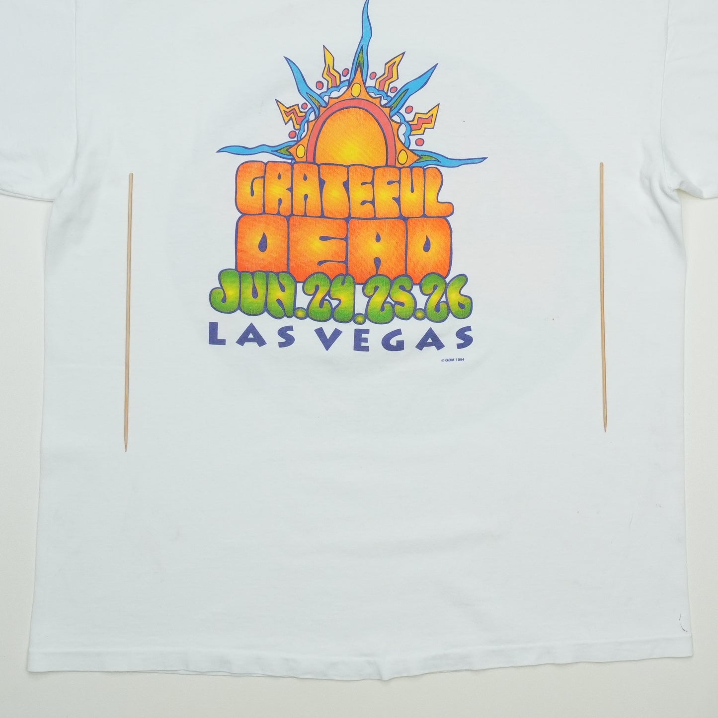 1994 Grateful Dead Las Vegas Concert Shirt Back Detail 1