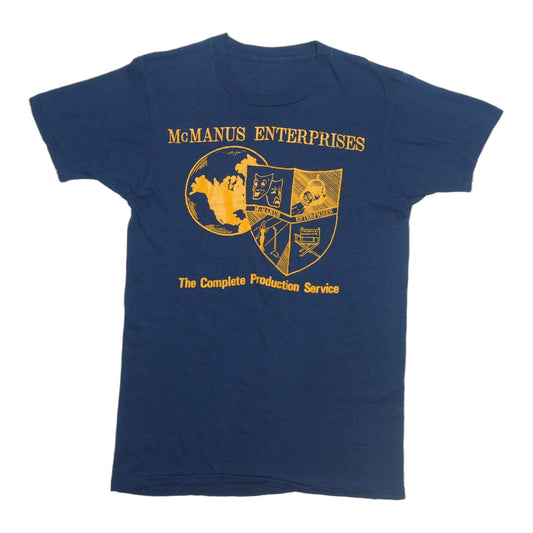 1980s McManus Enterprises The Complete Production Service Shirt Front