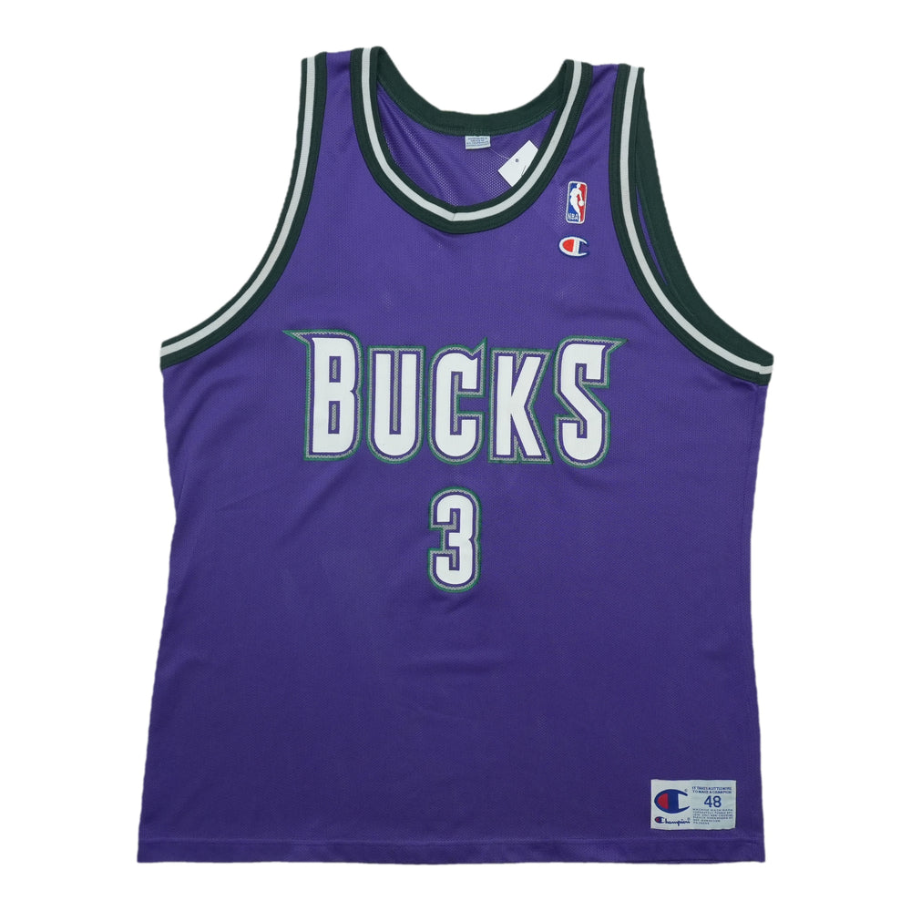 1990s Milwaukee Bucks Shawn Respert Champion Jersey Front