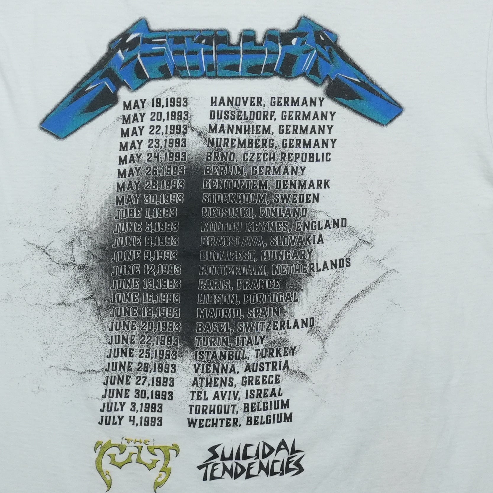 1993 Metallica Nowhere Else to Roam Tour Shirt | WyCo Vintage