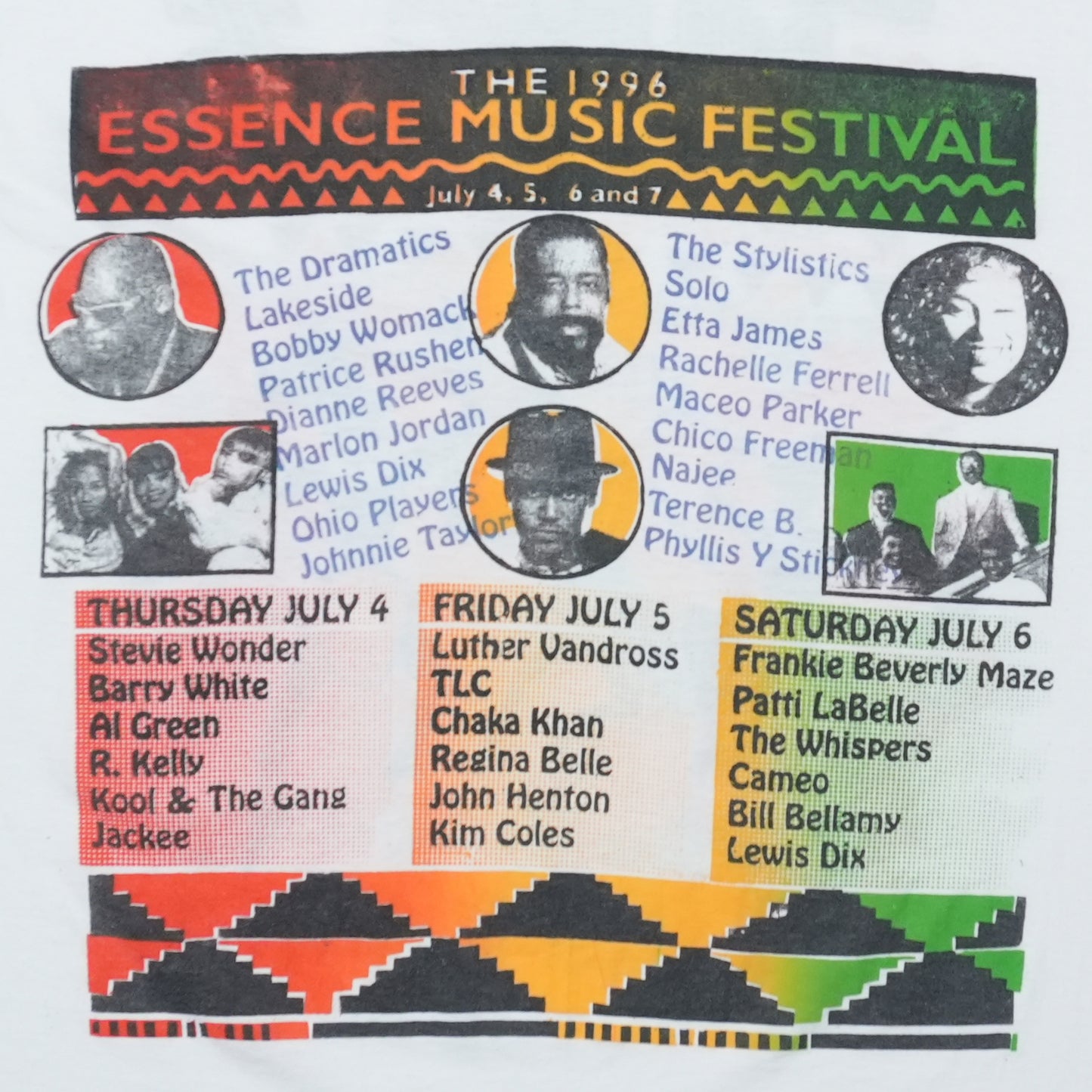 1996 Essence Music Festival Shirt Detail 6