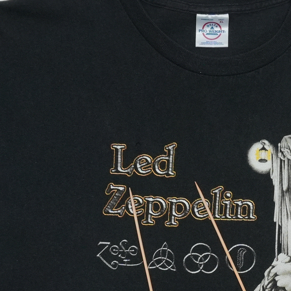 1990s Led Zeppelin Hermit Shirt Front Detail 3