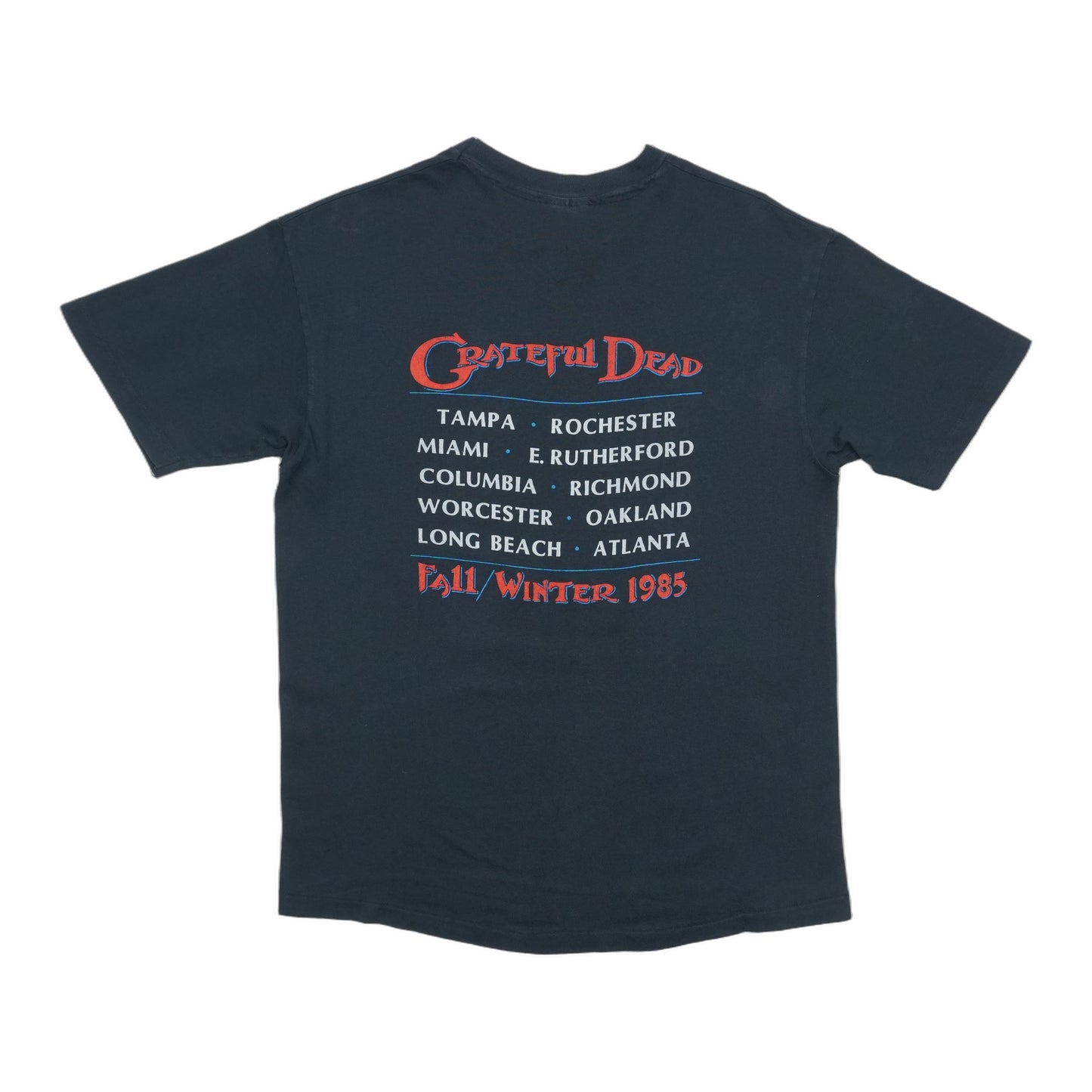 1985 Grateful Dead Fall Tour Shirt Back